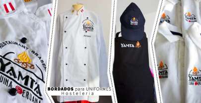 Chaqueta de cocinero y uniforme de trabajo bordado personalizado